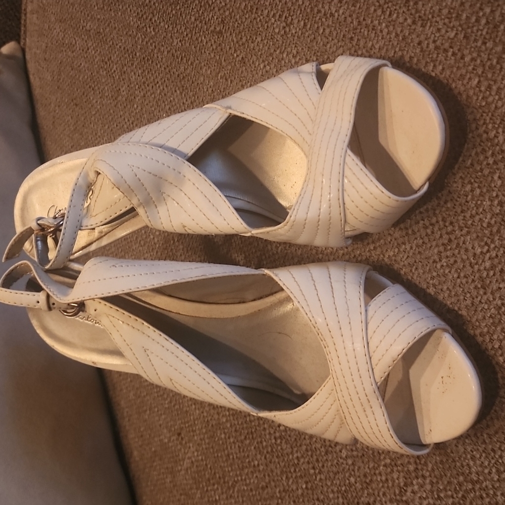 White pumps